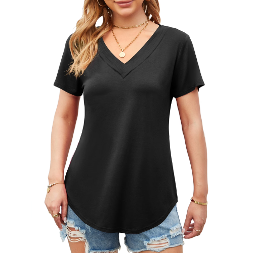 Shirts Curved Hem Tops